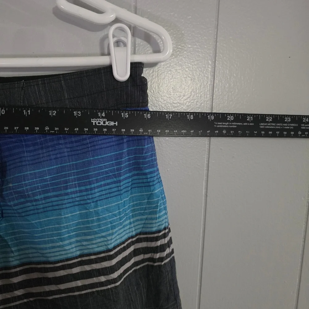 Billabong Board Shorts Mens 29 Blue Grey Striped Recycler All Day Pro Trunks‎